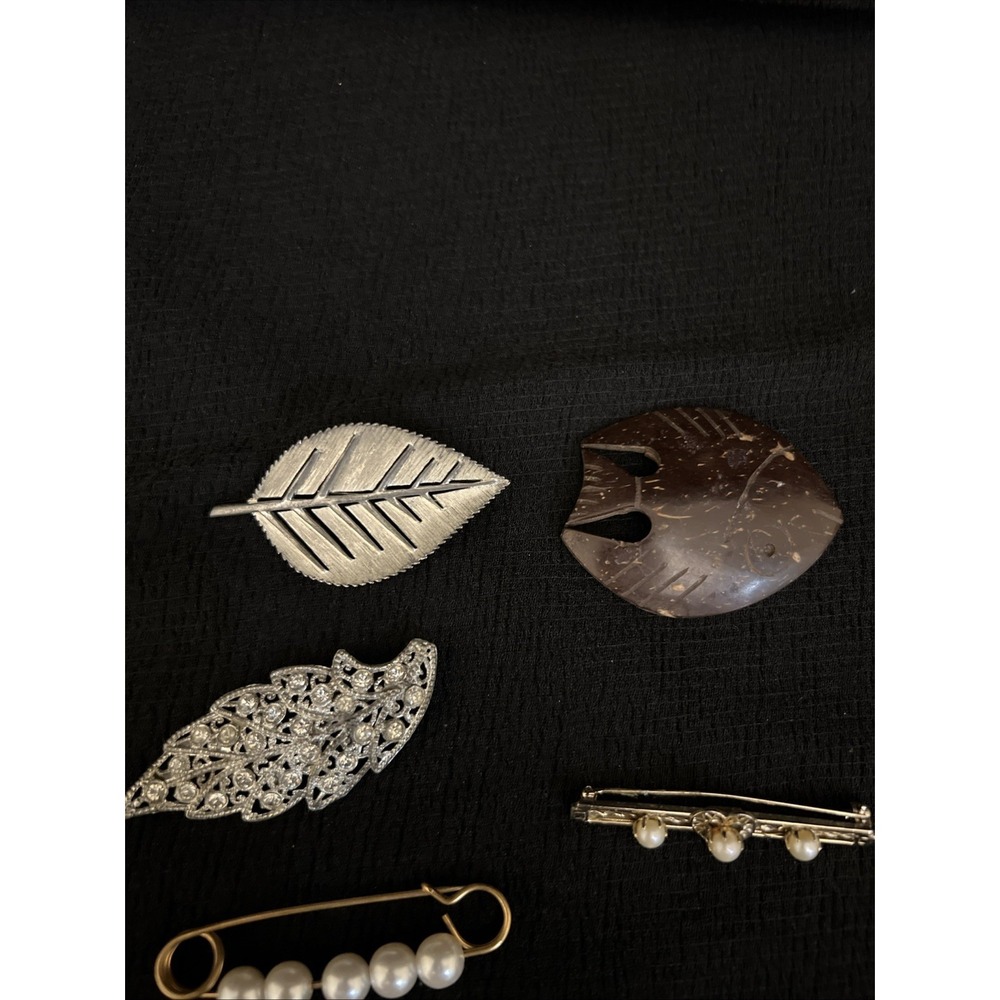 Mixed Lot Pins Brooches Jewelry Craft Repurposing Salvage - Picture 2 of 13